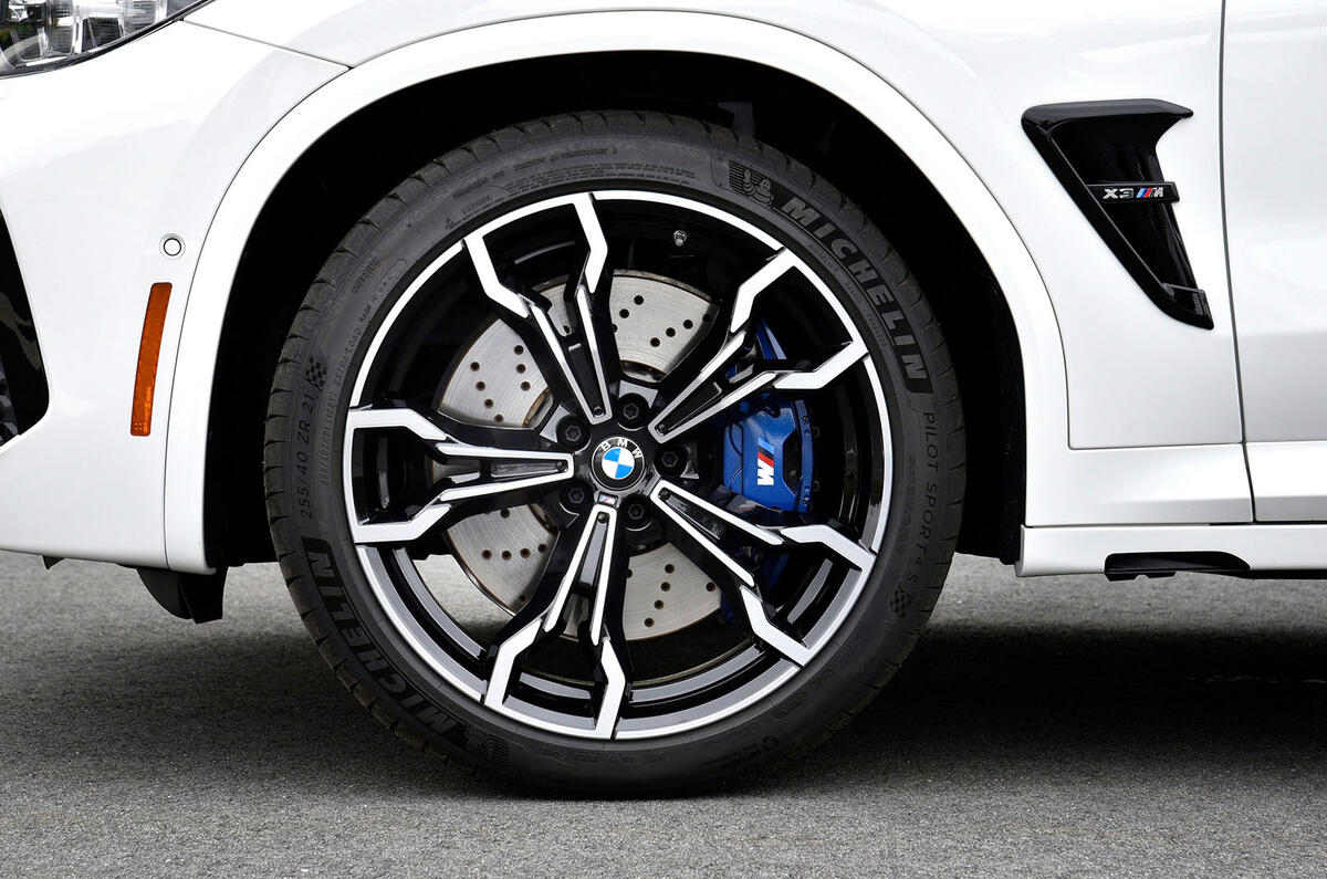 BMW X3 M Competition 2019 first drive review - alloy wheels