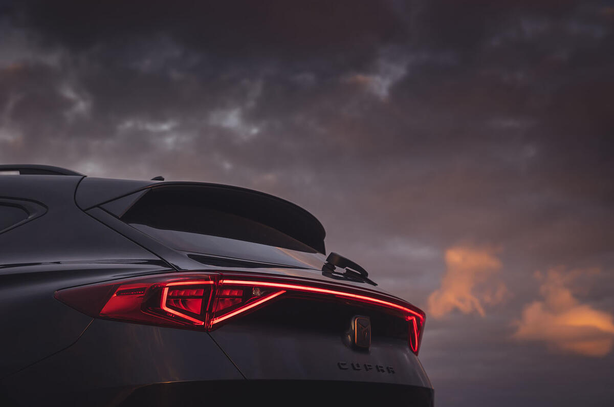 6 Cupra Formentor VZ2 2021 UK first drive rear lights