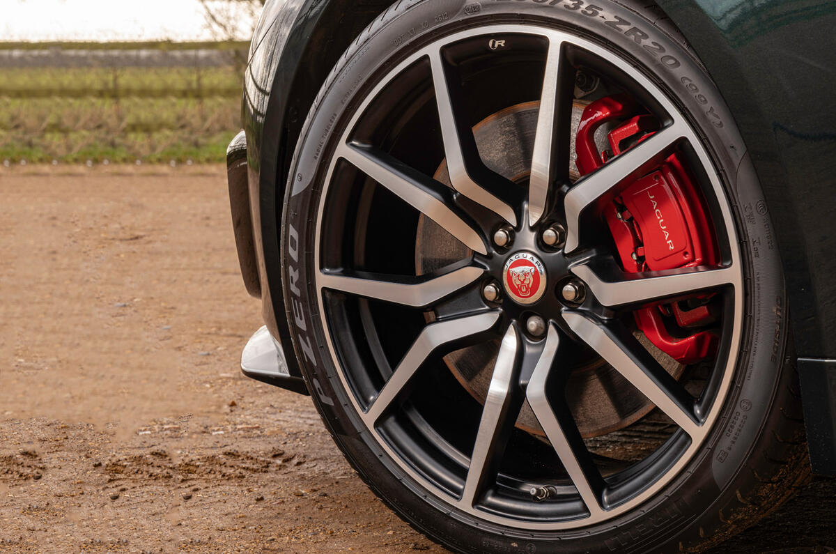 6 Jaguar F Type P450 Convertible 2022 UK first drive review alloy wheels