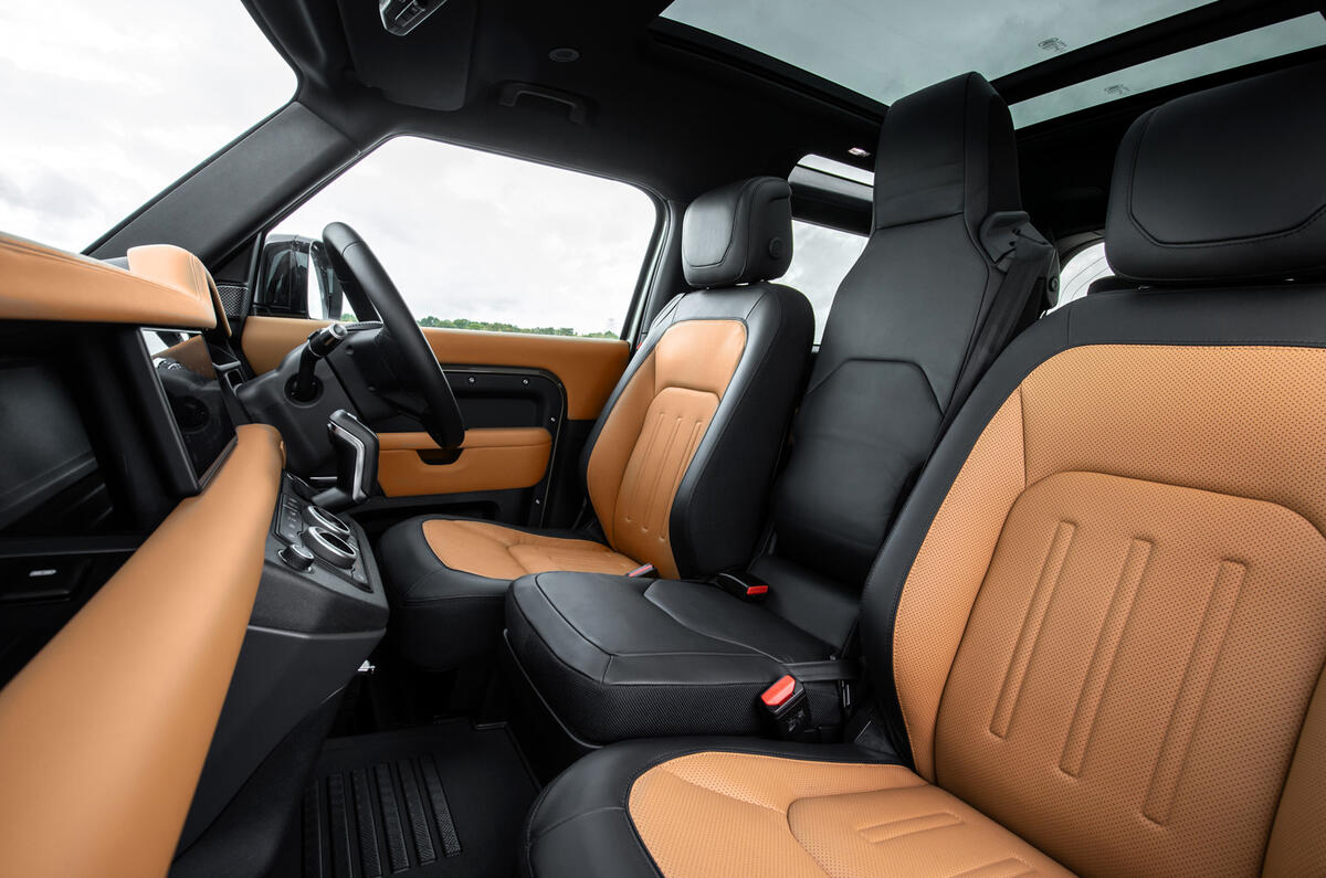Land Rover Defender 90 P400 X 2020 UK first drive review - cabin