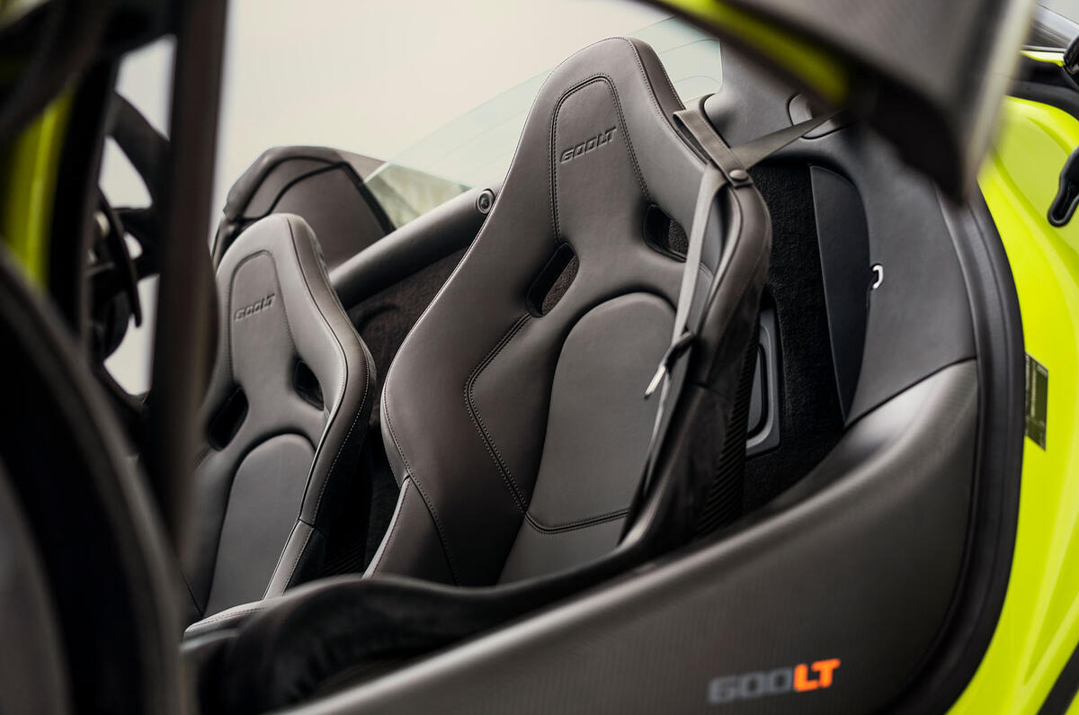 McLaren 600LT Spider 2019 first drive review - seats