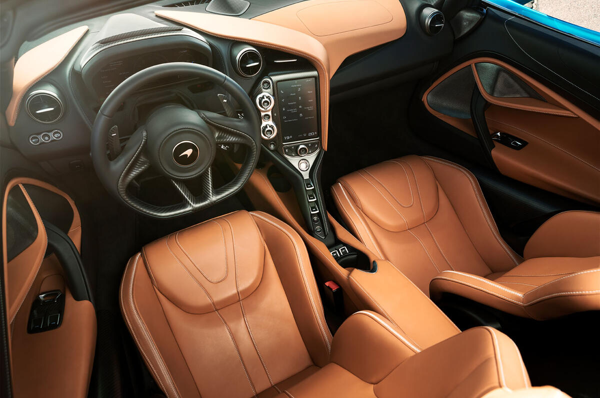 McLaren 720S Spider 2019 first drive review - cabin
