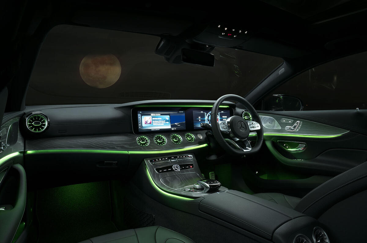mercedes benz cls 450 2018 uk review autocar cls lighting