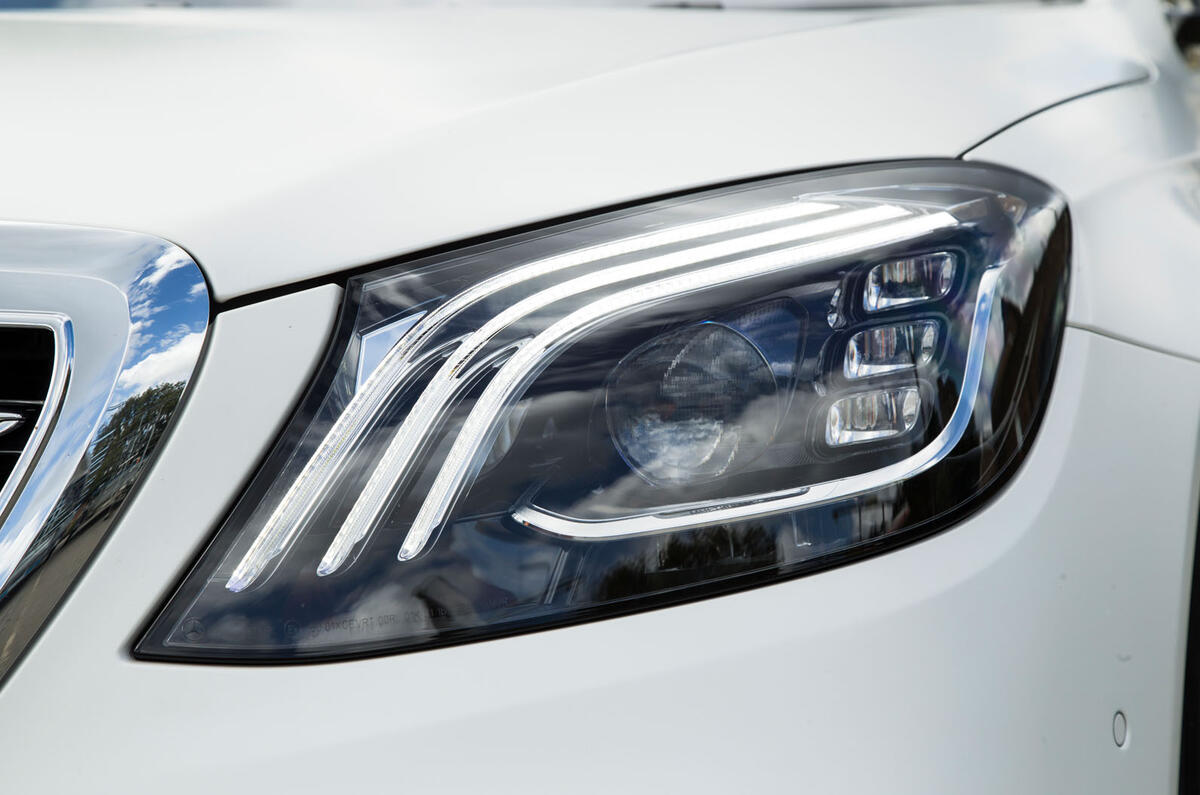 Mercedes-Benz S-Class S500L 2018 long-term review - headlights