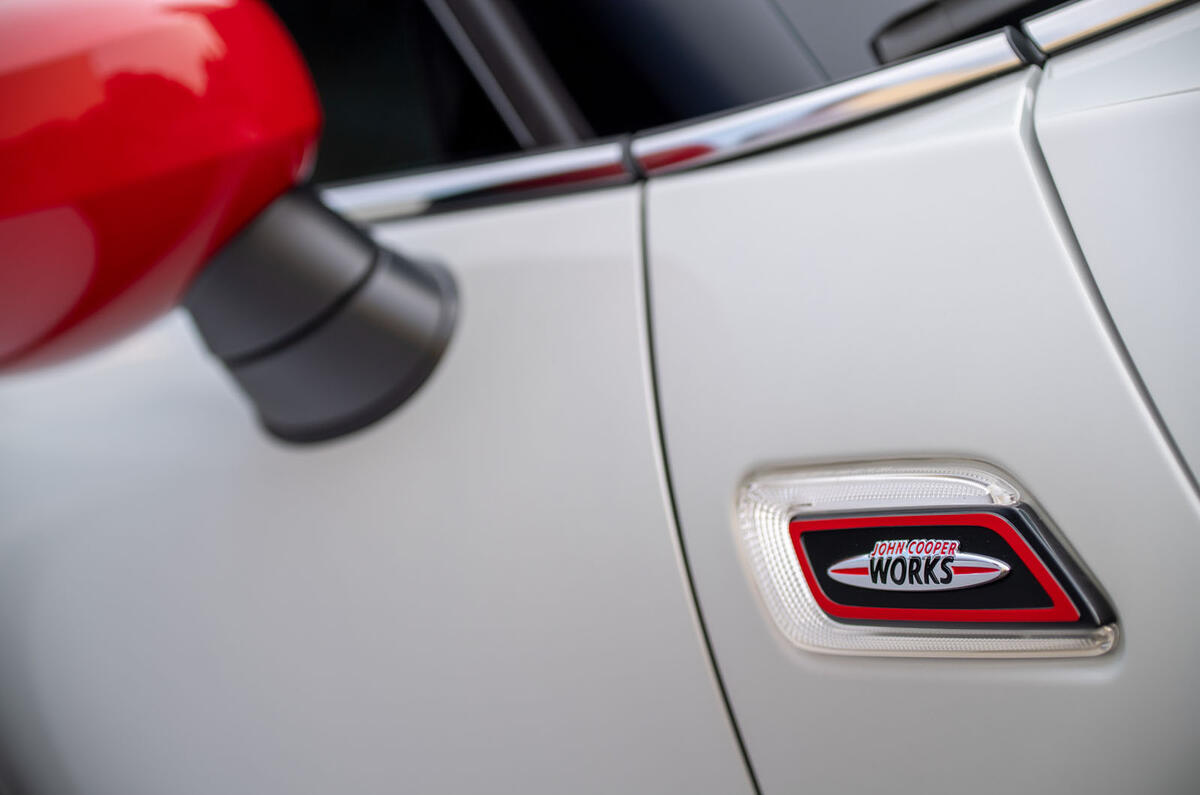 Mini Clubman John Cooper Works 2019 first drive review - side badge