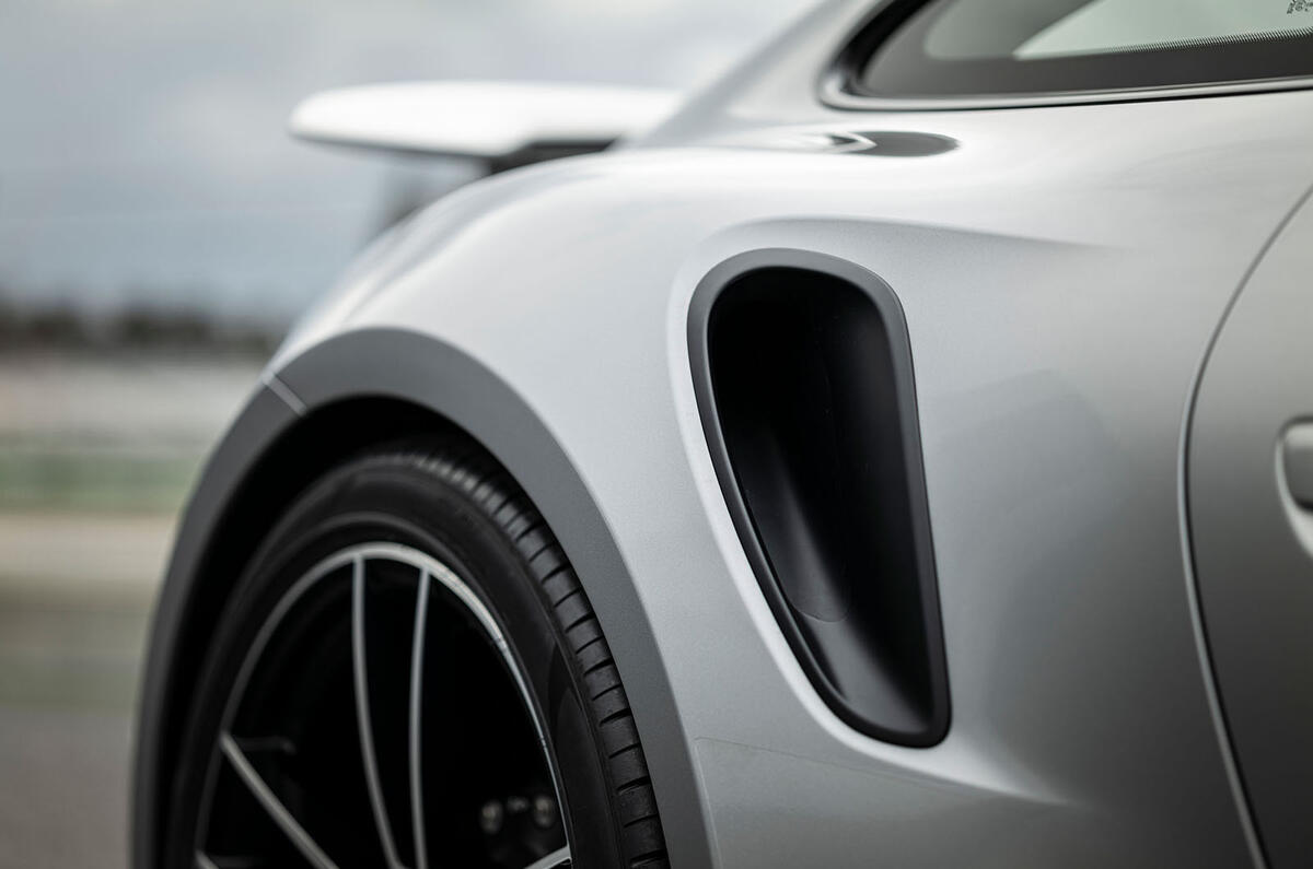 Porsche 911 Turbo S 2020 first drive review - air intake