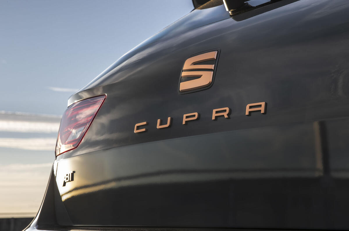 Seat Leon Cupra R ST Abt 2019 UK first drive review - rear badge