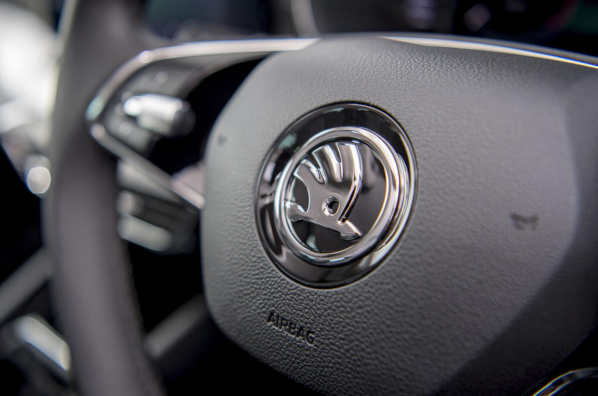 Skoda Octavia IV 2020 first drive review - steering wheel