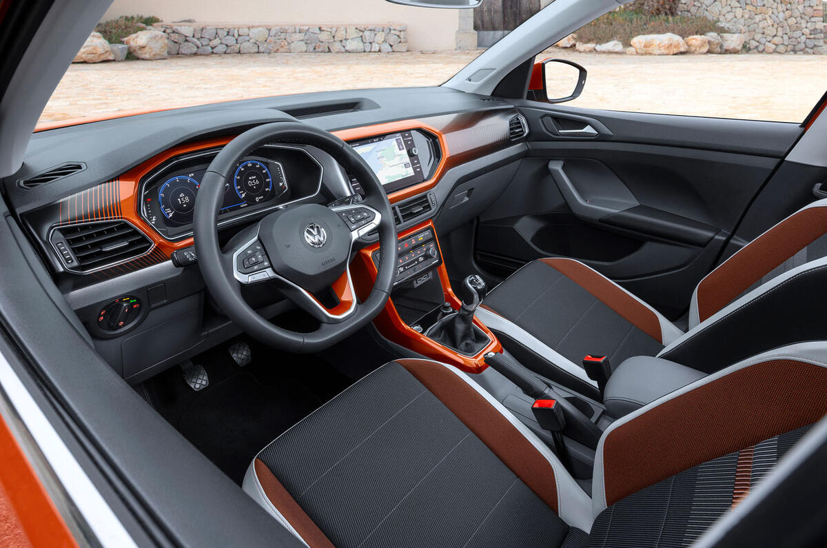 Volkswagen T-Cross 2019 first drive review - steering wheel