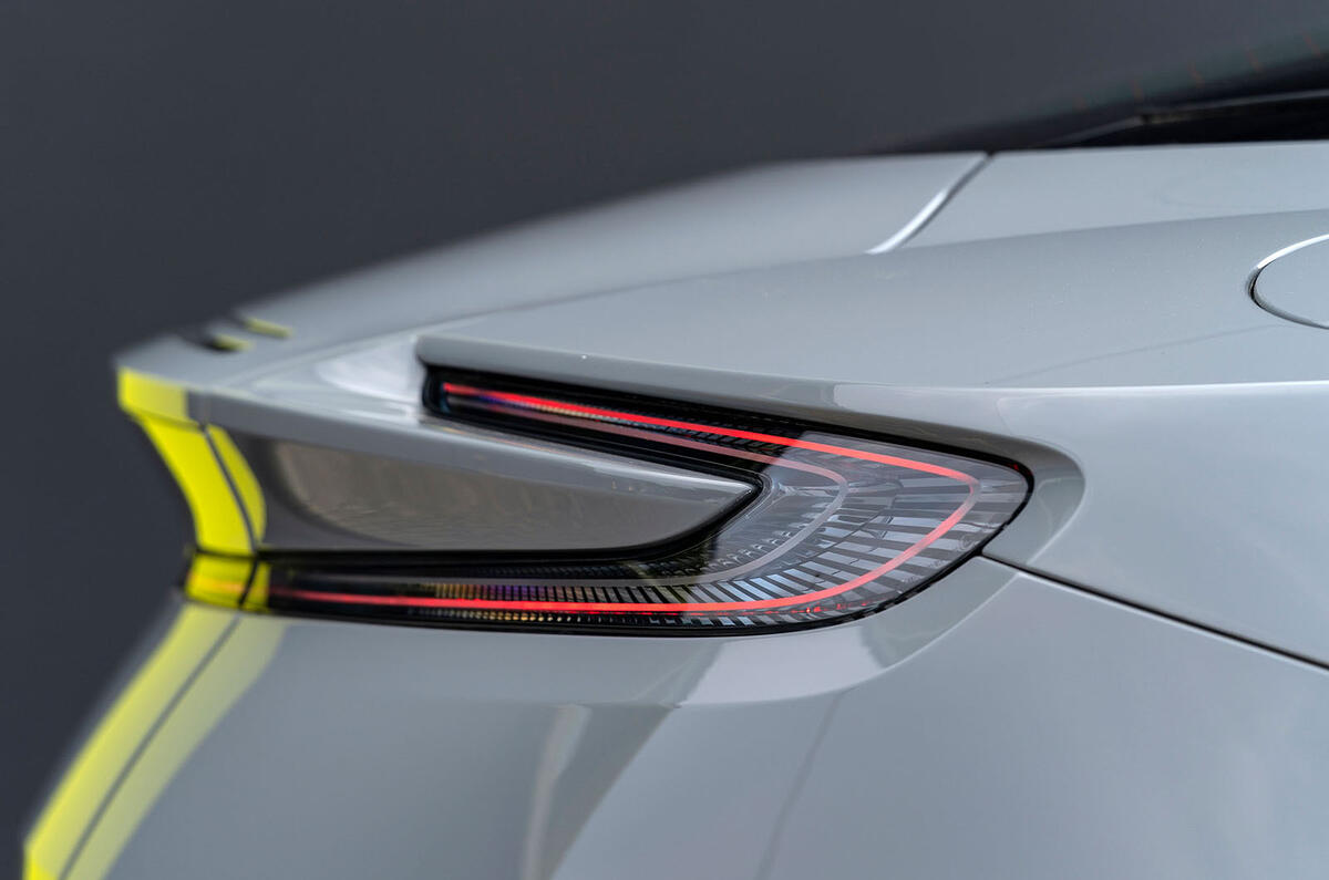 Aston Martin DB11 AMR 2018 review rear lights