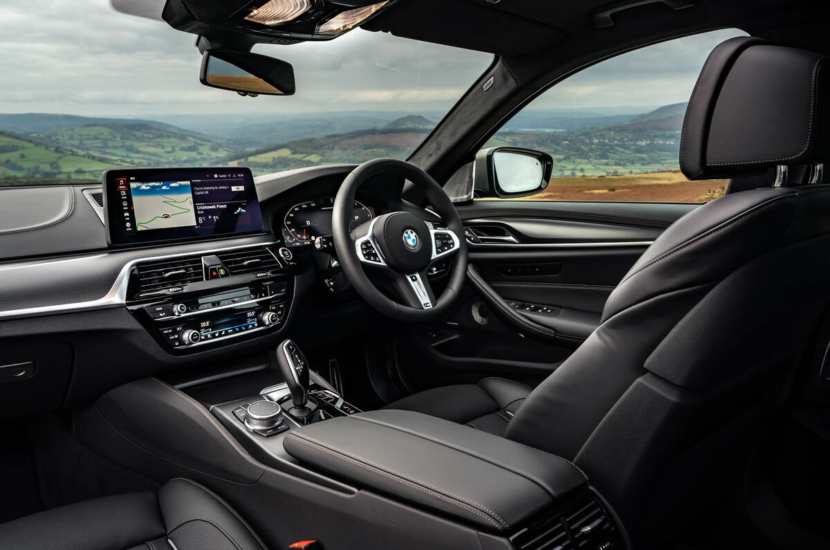 BMW 5 Series M550i 2020 UK first drive - cabin