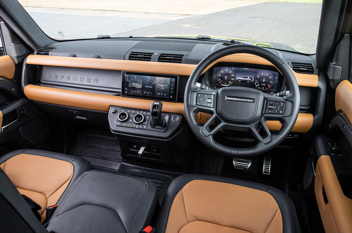 Land Rover Defender 90 P400 X 2020 UK first drive review - dashboard