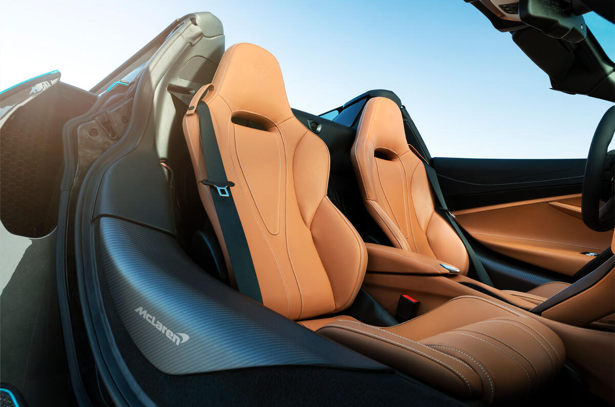 McLaren 720S Spider 2019 first drive review - seats