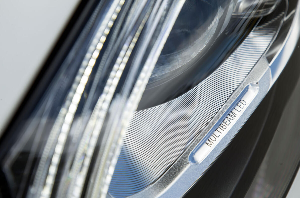 Mercedes-Benz S-Class S500L 2018 long-term review - headlight detail