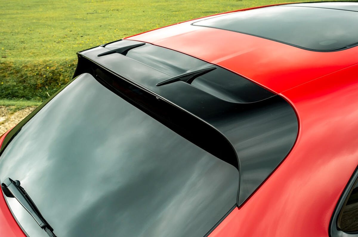 7 Porsche Macan GTS 2021 UK LHD first drive spoiler