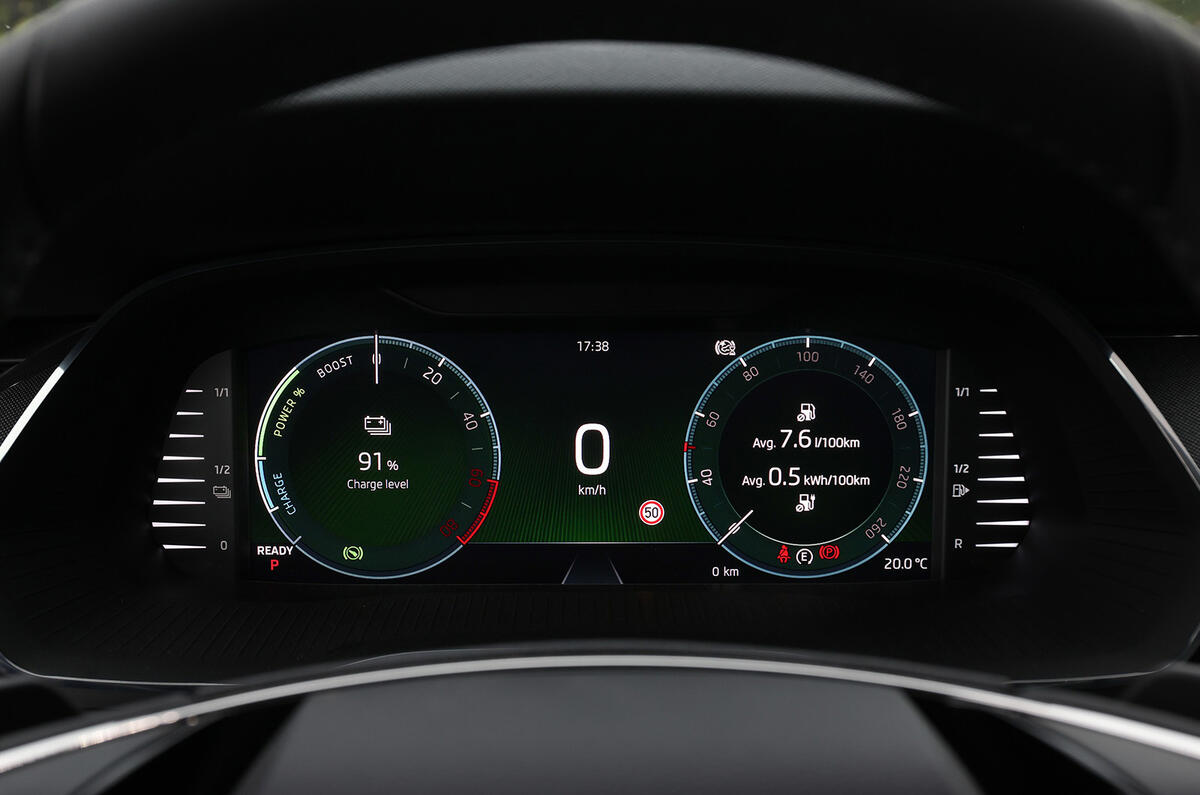 Skoda Octavia IV 2020 first drive review - instruments