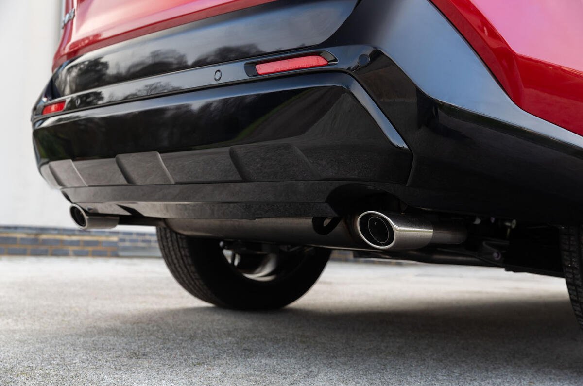 7 Toyota RAV4 PHEV 2021 UK first drive review exhausts