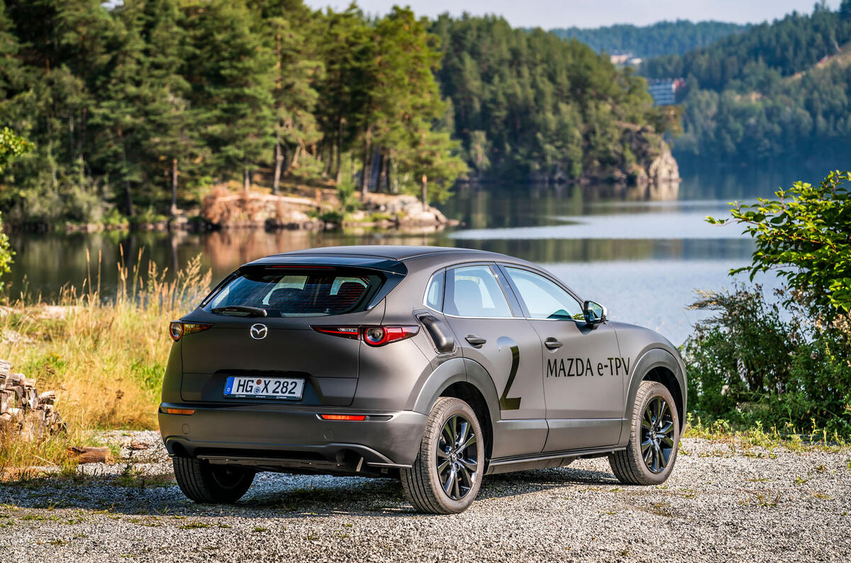 Mazda e-TPV prototype 2019 first drive review - static rear