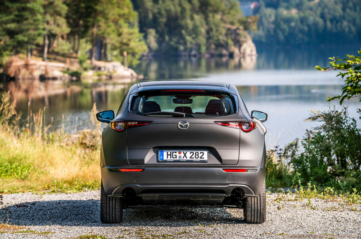 Mazda e-TPV prototype 2019 first drive review - static rear end