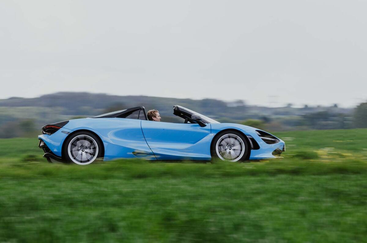 McLaren 720S driving - side profile