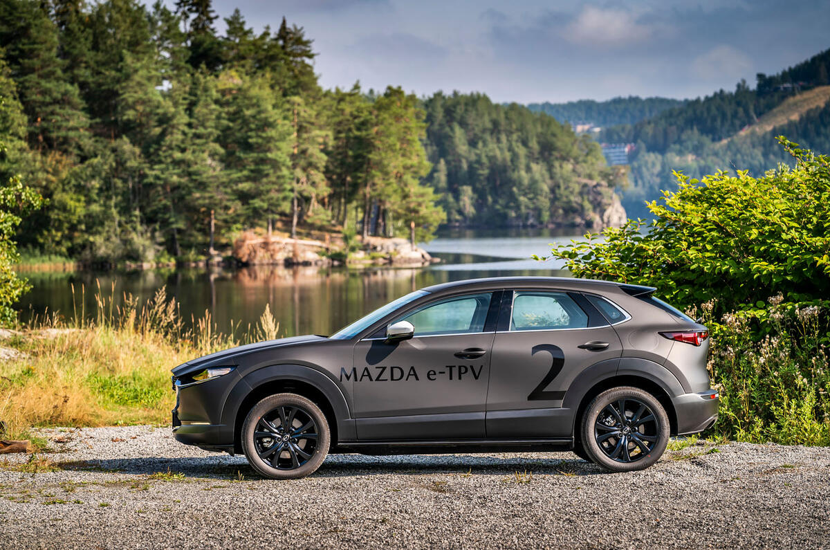 Mazda e-TPV prototype 2019 first drive review - static side