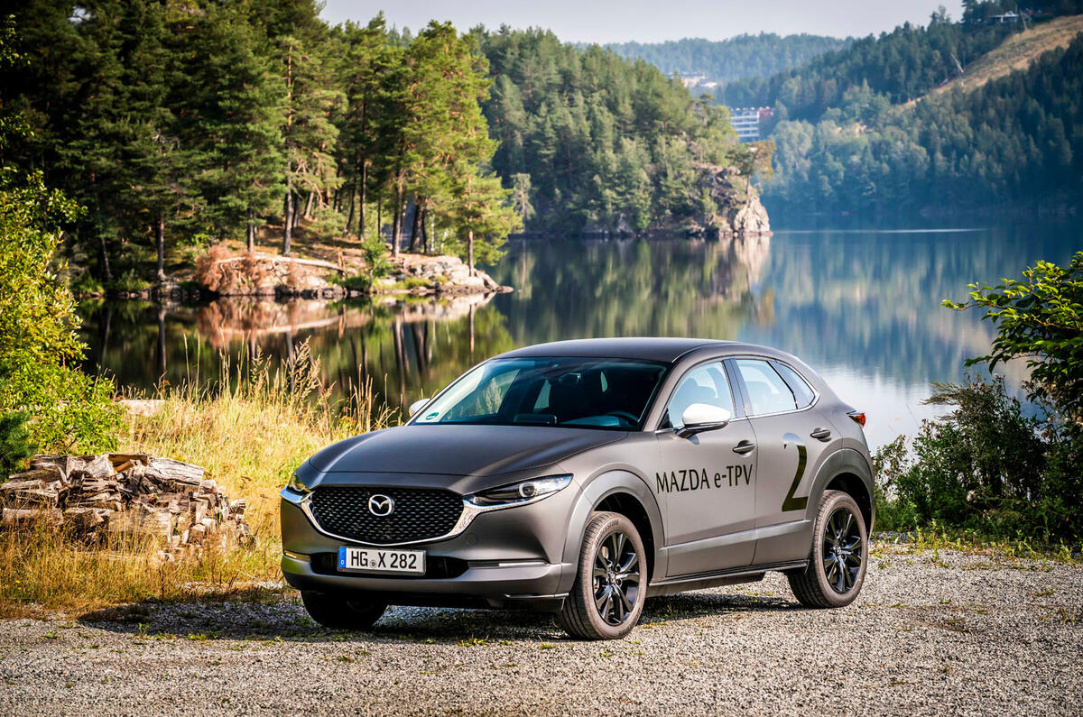 Mazda e-TPV prototype 2019 first drive review - static front