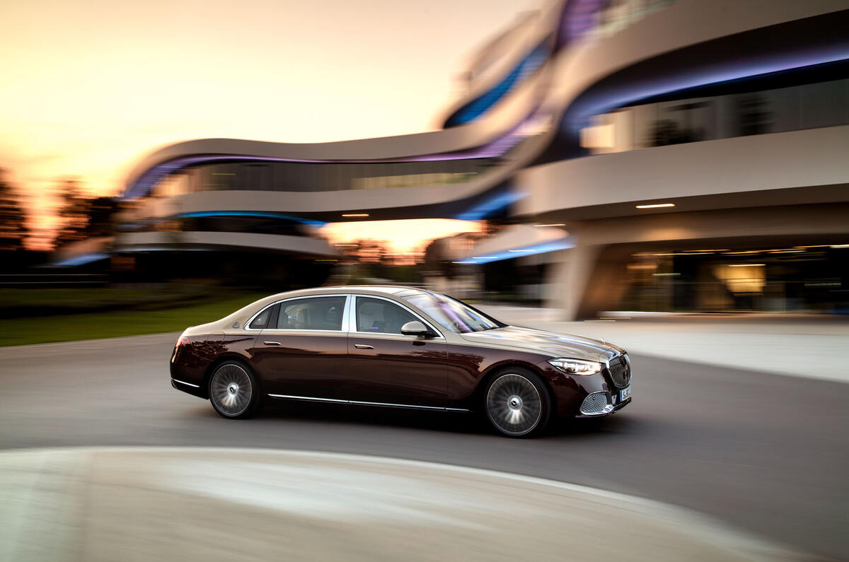 2021 Mercedes-Maybach S-Class official images - cornering side
