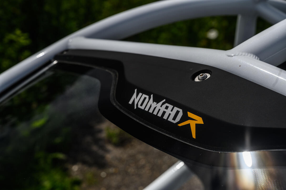 Ariel Nomad R 2020 UK first drive review - windscreen