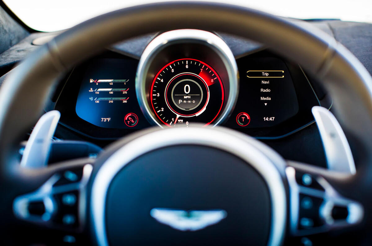 Aston Martin Vantage instrument cluster