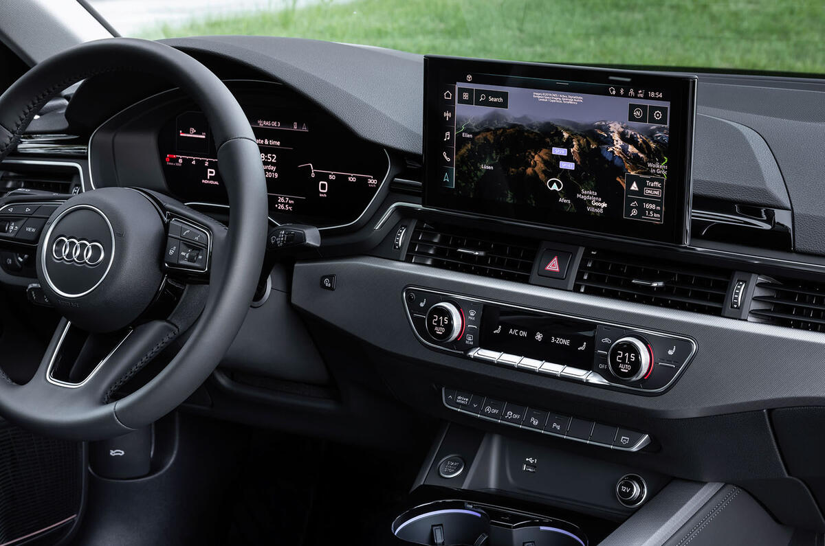 Audi A4 2019 first drive review - infotainment