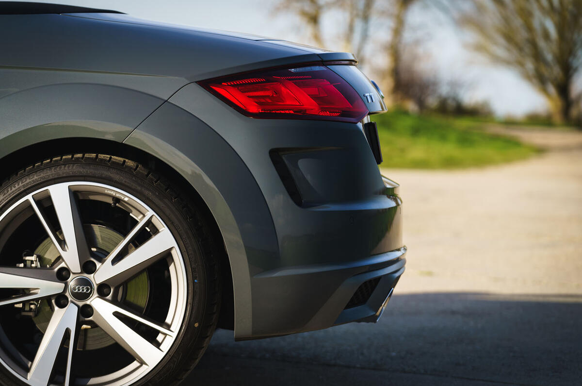 Audi TT Roadster 2019 UK first drive review - rear end