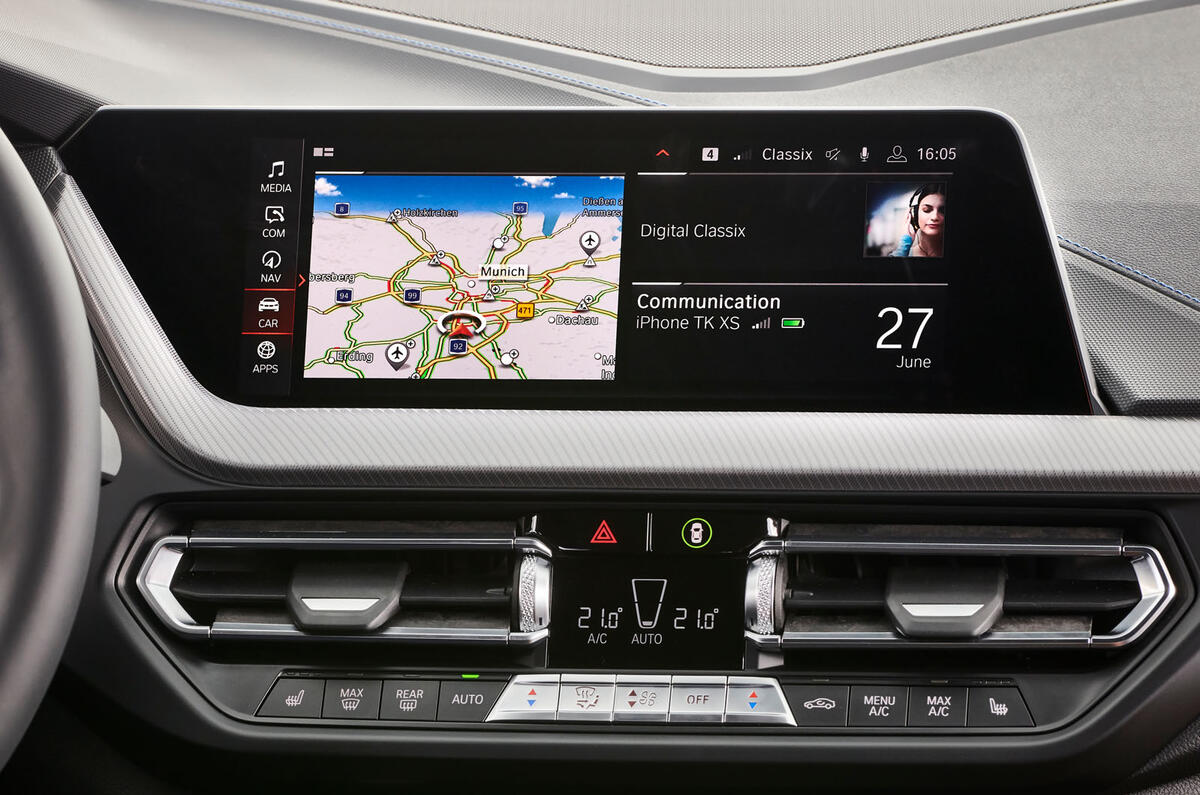 BMW 1 Series M135i 2019 first drive review - infotainment