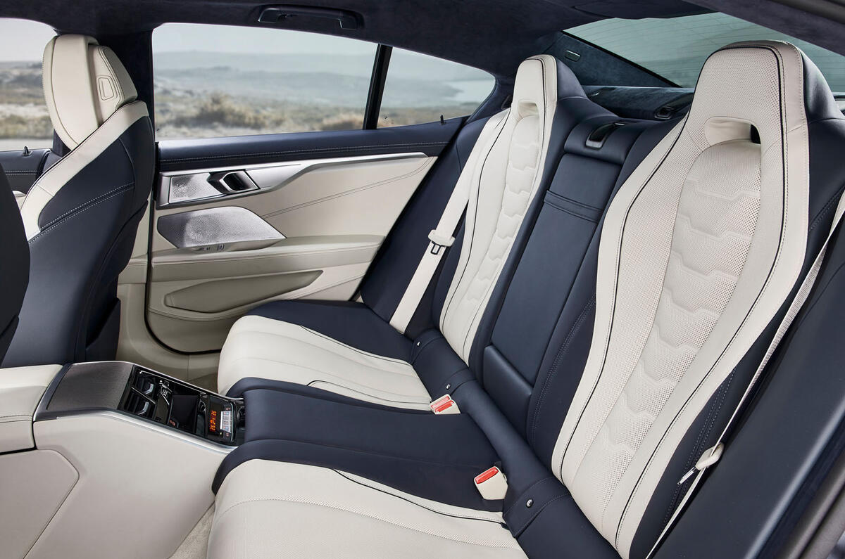 BMW 8 Series Gran Coupe 2019 first drive review - rear seats