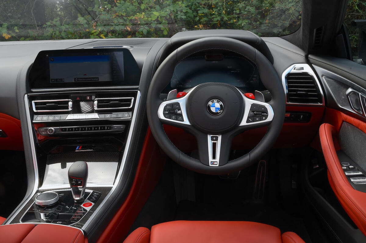 BMW M8 Gran Coupe 2020 UK first drive review - dashboard