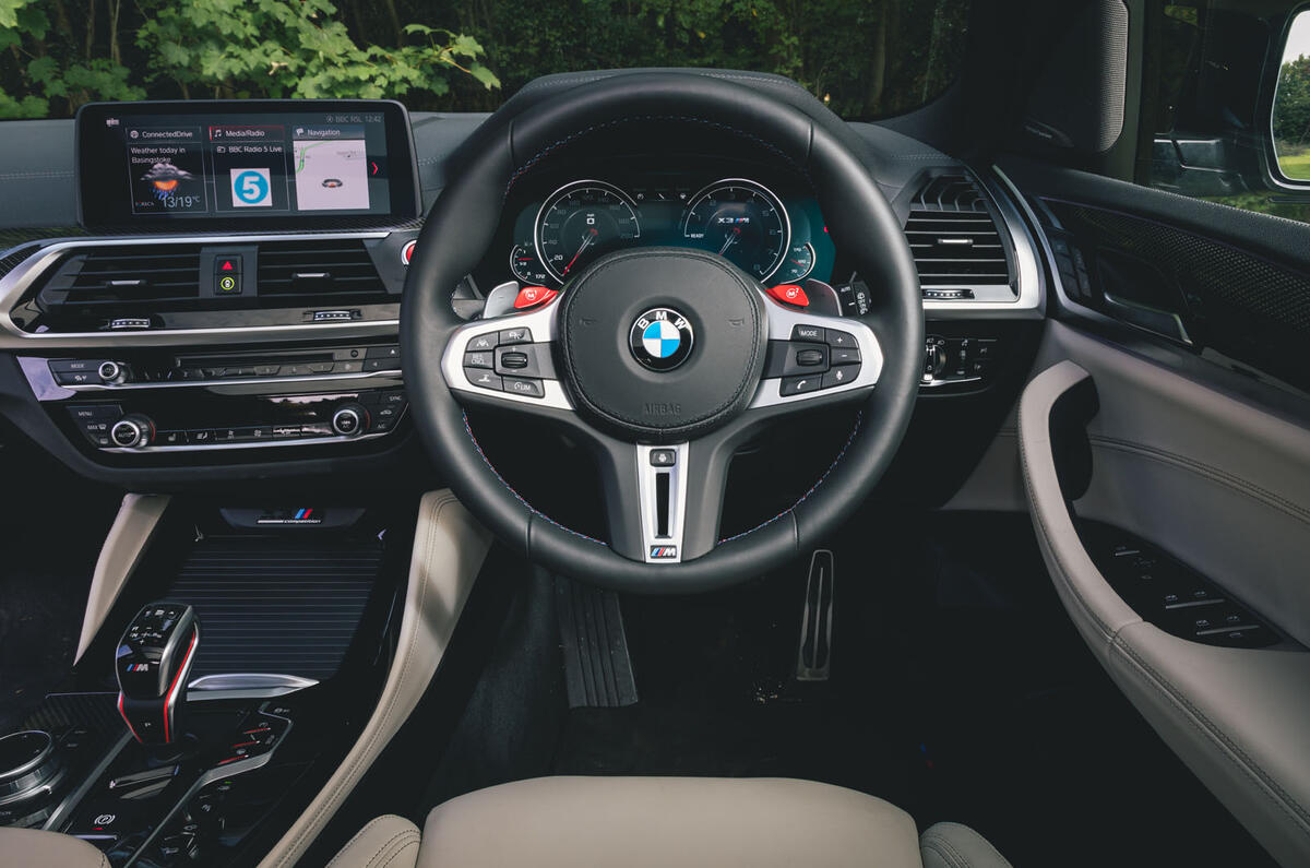 BMW X3 M Competition 2019 UK first drive review - dashboard