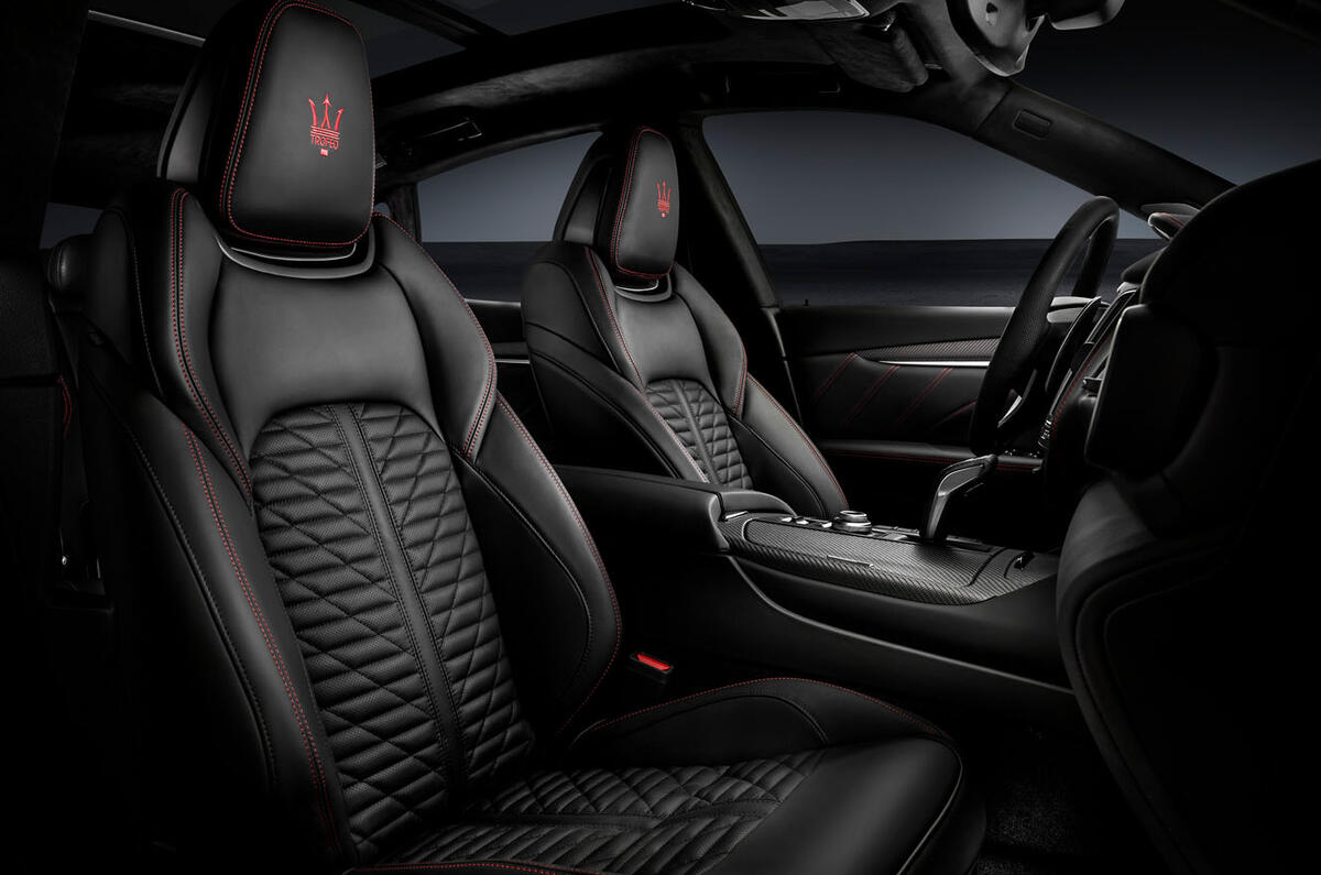 Maserati Levante Trofeo 2019 first drive review - front seats