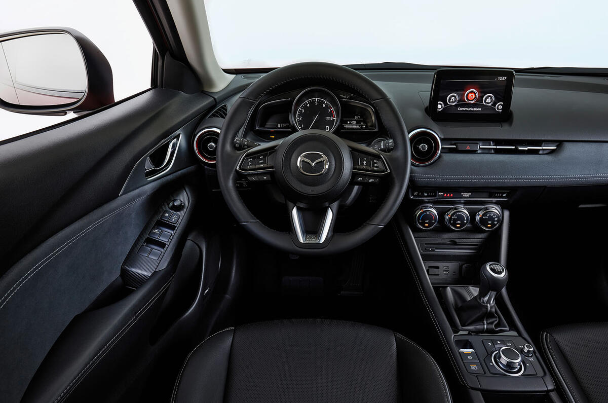 Mazda CX-3 2018 first drive review dashboard