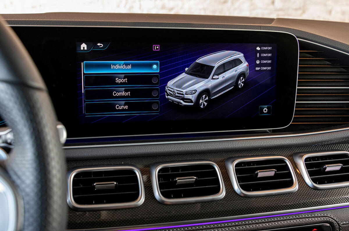 Mercedes-Benz GLS 400D 2019 first drive review - infotainment