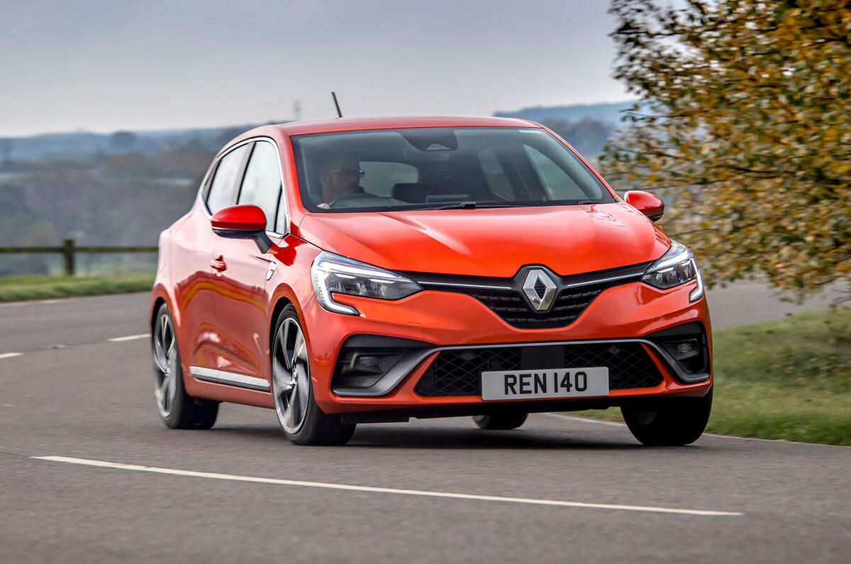 Renault Clio E-Tech hybrid 2020 UK first drive review - cornering front