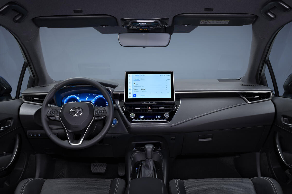 8 Toyota Corolla touring sports proto 2023 FD dashboard