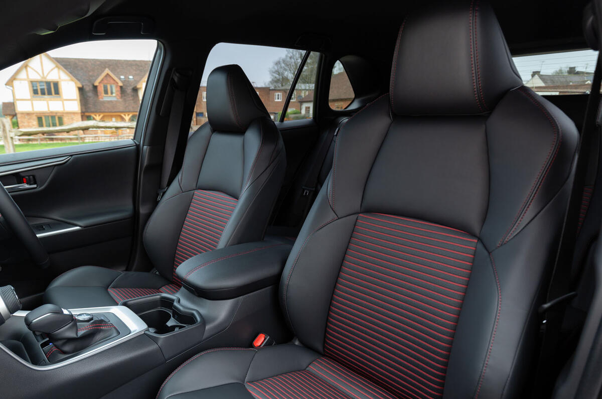 8 Toyota RAV4 PHEV 2021 UK first drive review front seats