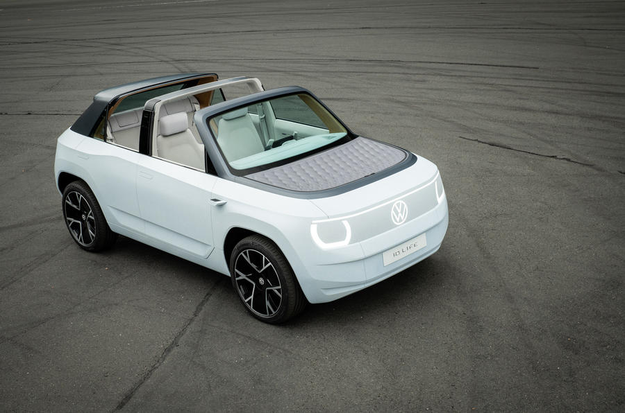 81 Volkswagen ID Life concept conduce el techo delantero estático apagado