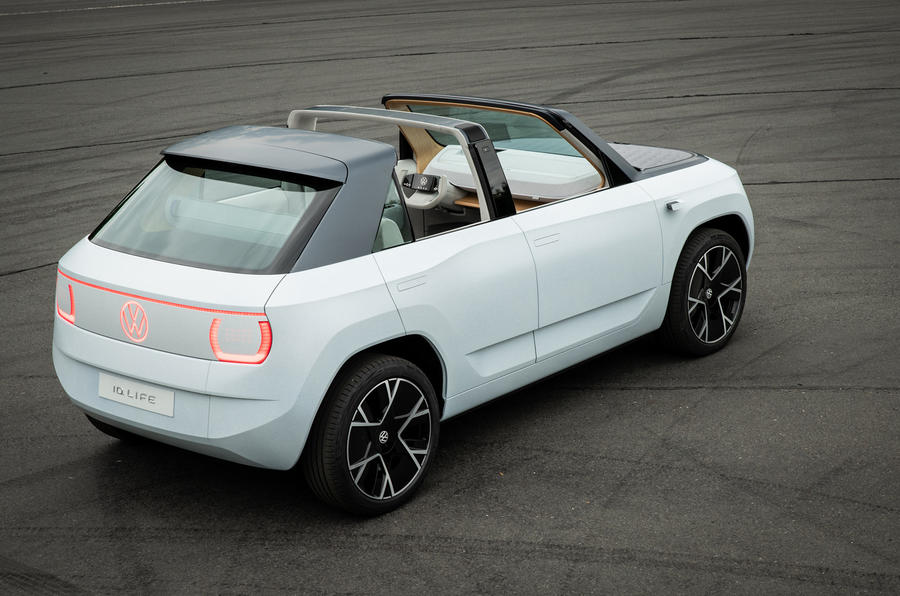 82 Volkswagen ID Life concept conduce el techo trasero estático apagado