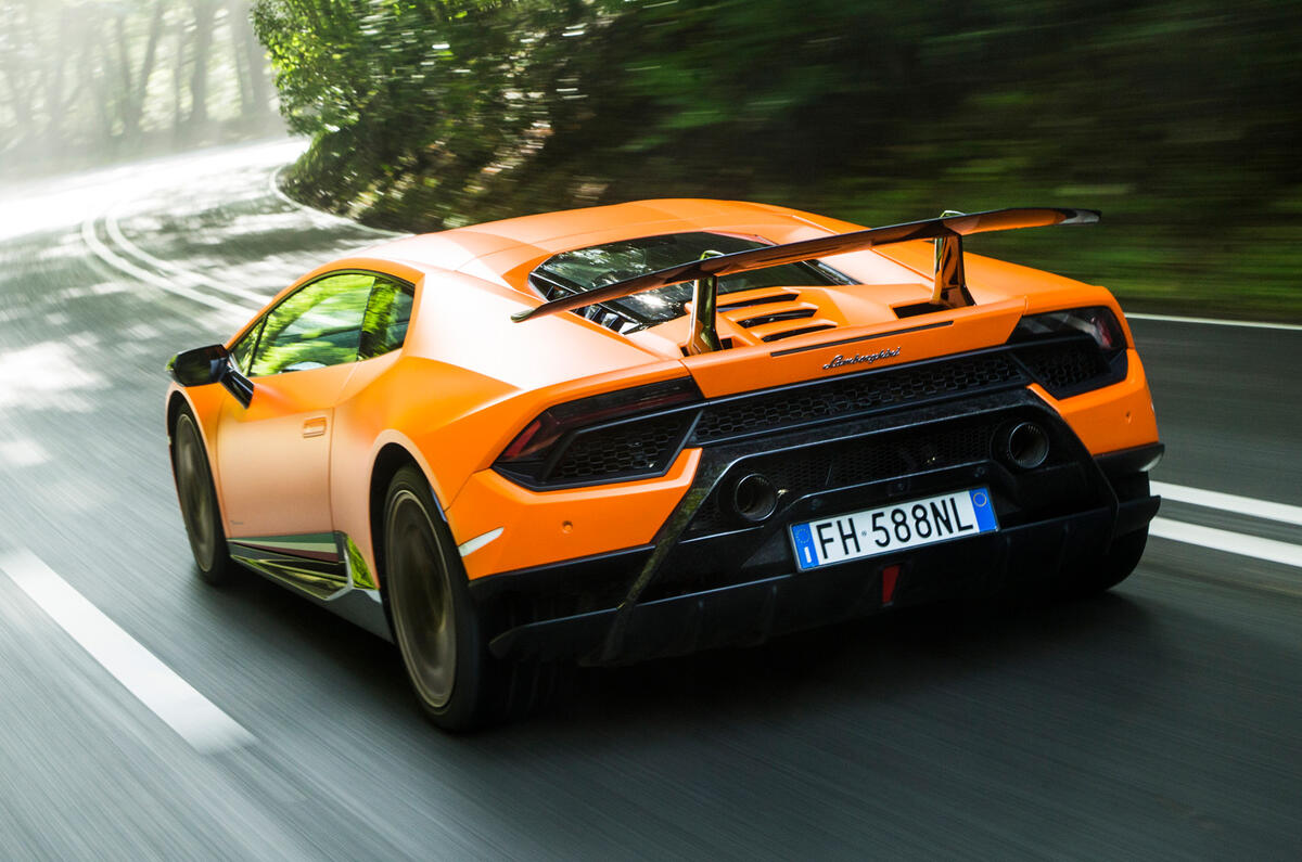 83 fastest cars tested by Autocar Lambo huracan performante