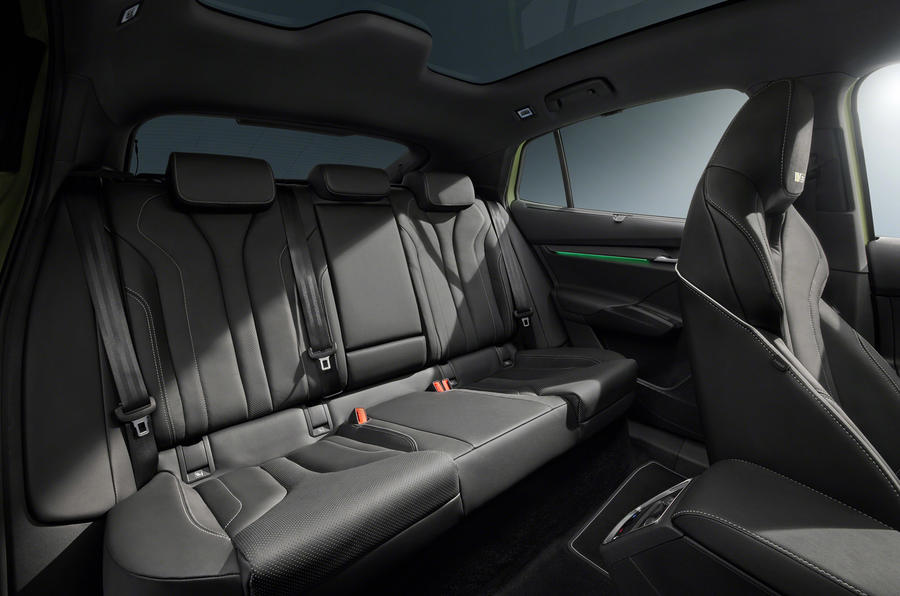 83 Skoda Enyaq coupe vRS 2022 official images rear seats