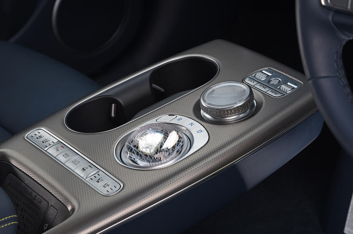 84 Genesis GV60 prototype drive 2022 centre console