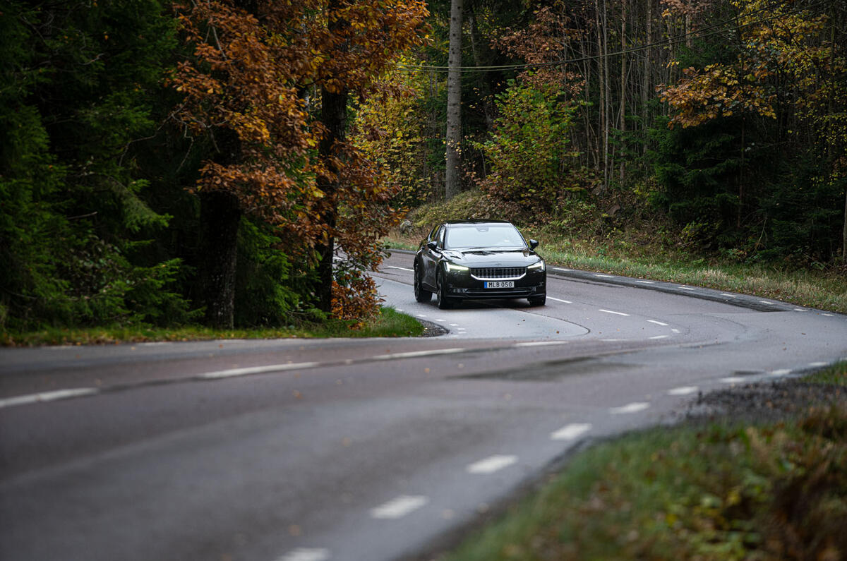 2020 Polestar 2 prototype drive - on the road twisty
