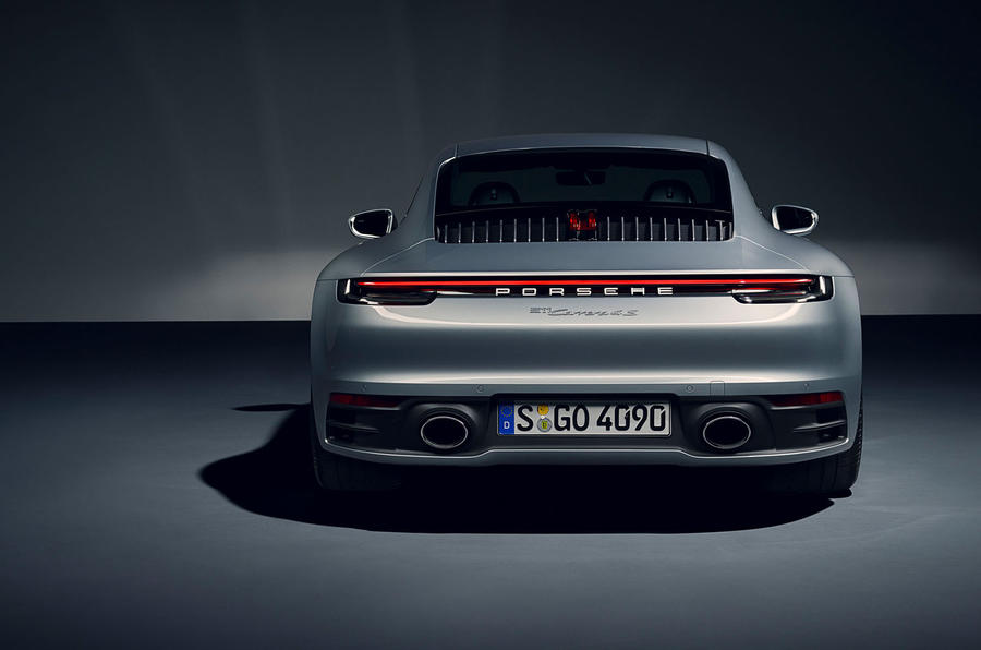 2019 Porsche 911 official studio photos - rear