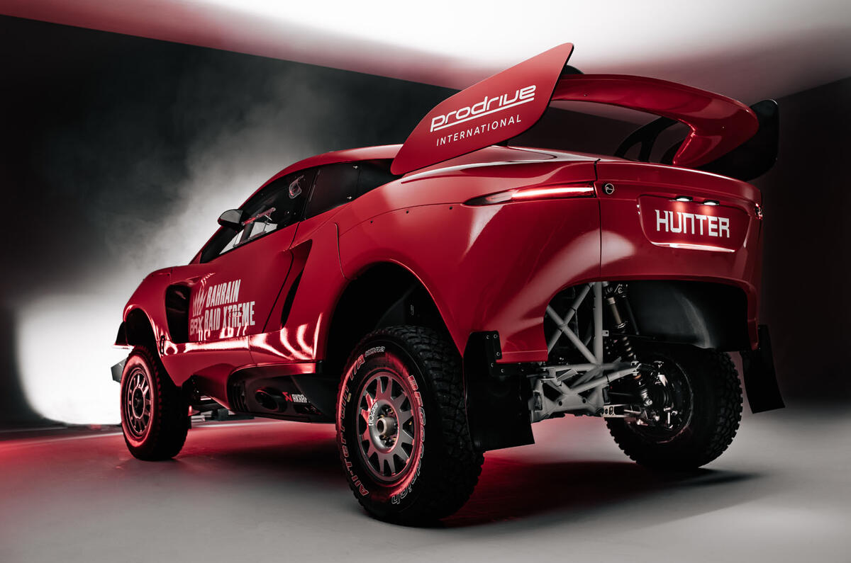 Prodrive BRX T1 in the desert - studio rear