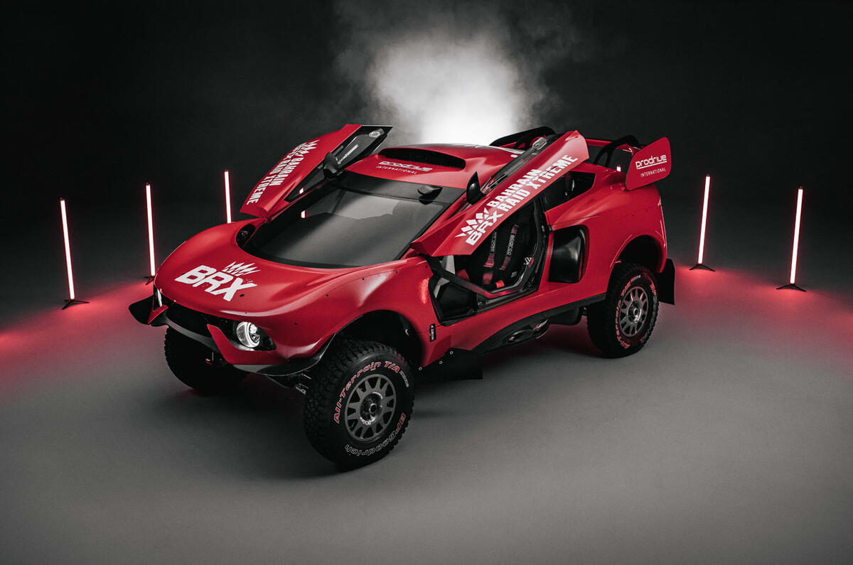 Prodrive BRX T1 in the desert - studio doors